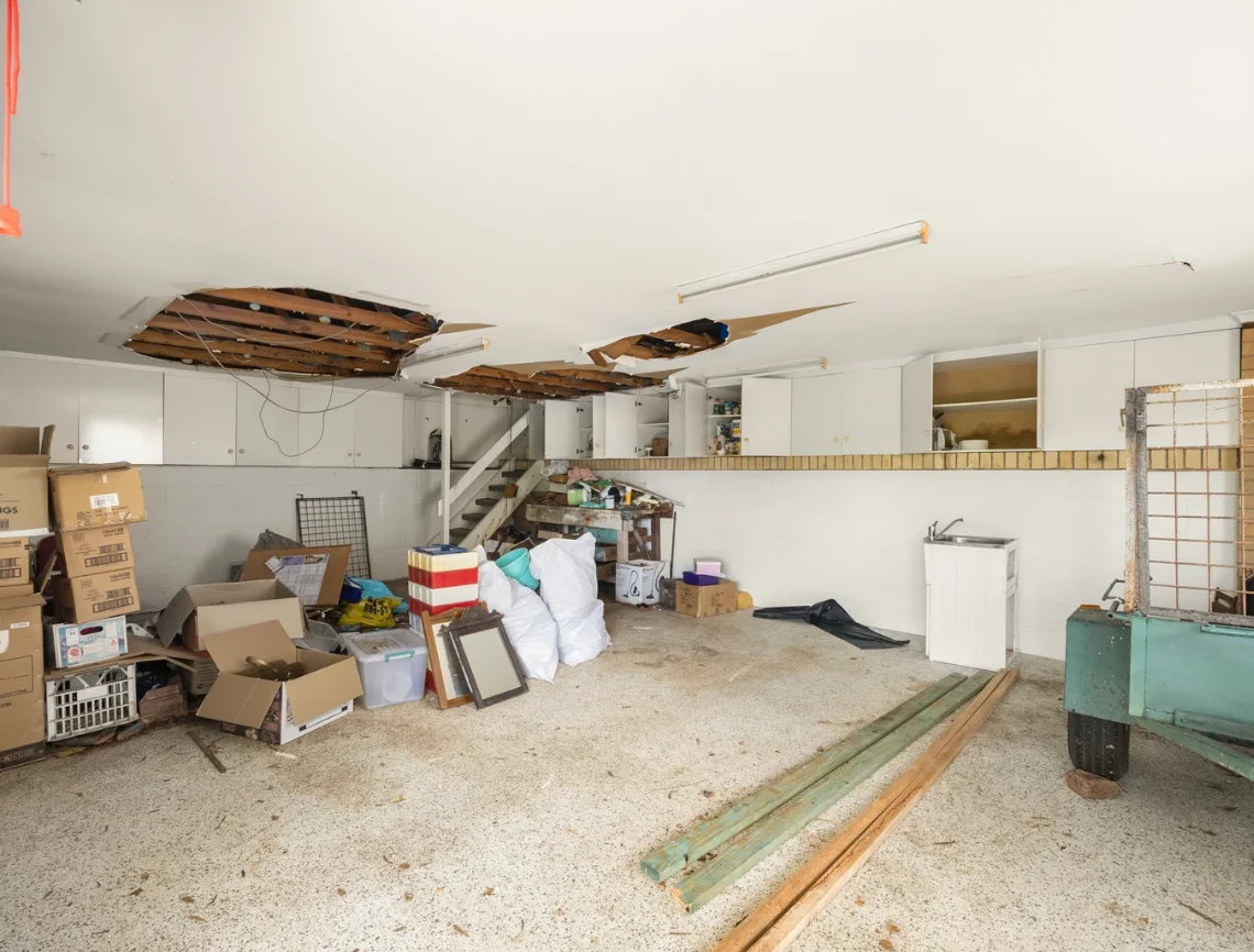 Jindalee storm-damaged home